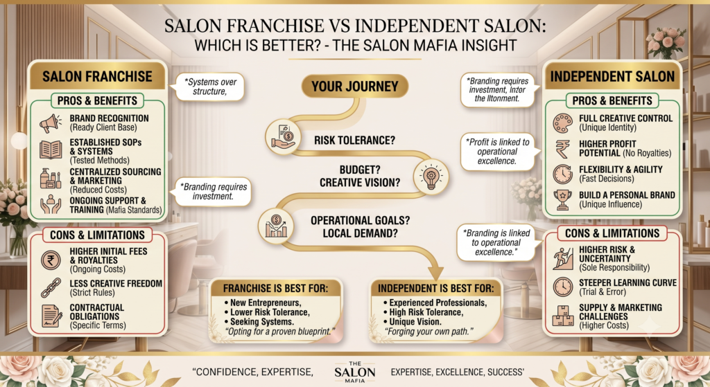 Salon Franchise vs Independent Salon